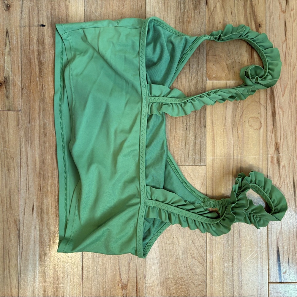 Green bikini top